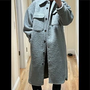 H&M faux shearling shacket